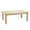 GREGOIRE - Rectangular Dining Table in Natural Oak 200x101cm with Concrete Top
