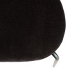 Lot 2 chaises LEA assise tissu noir et dossier cannage