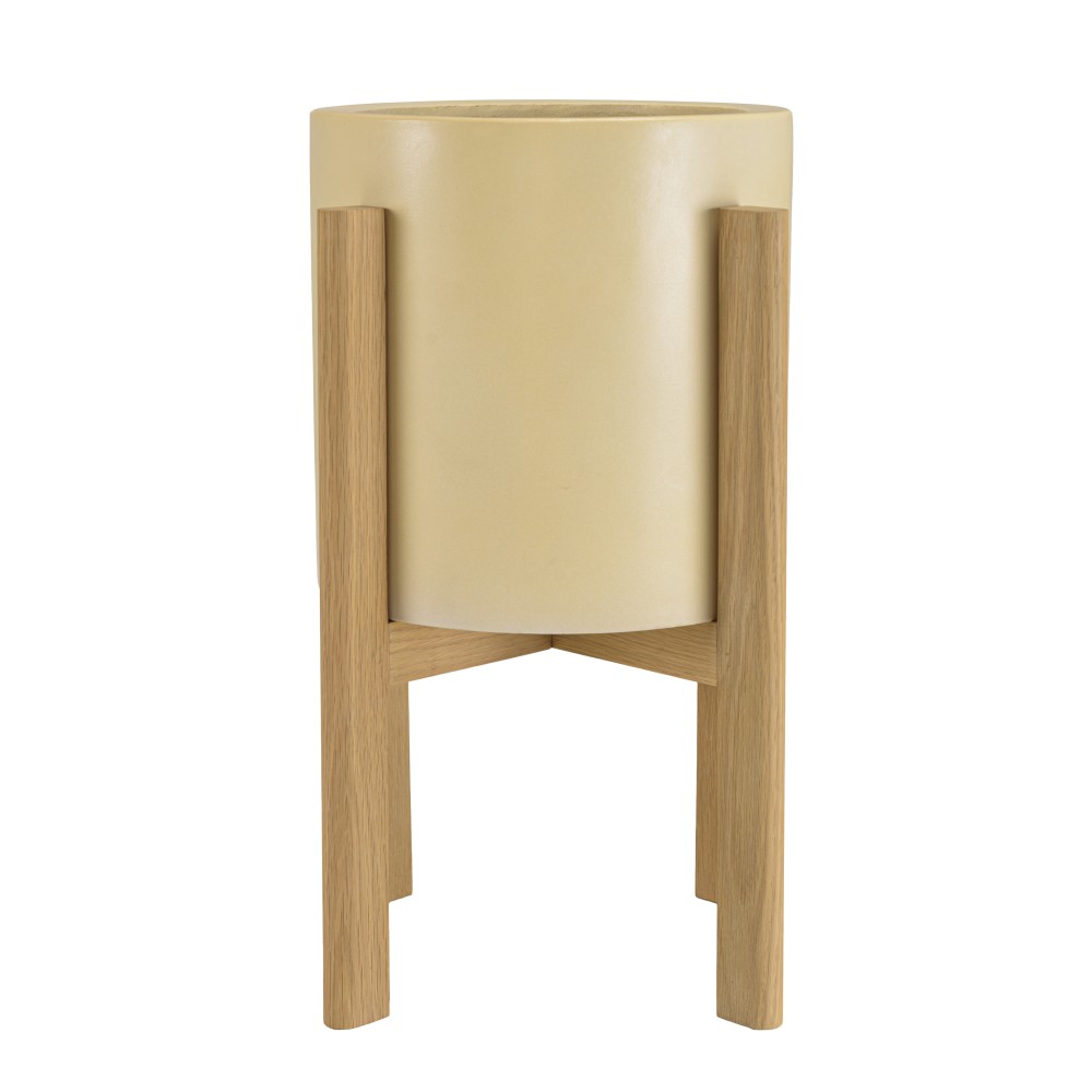 Pot de fleur béton beige GREGOIRE H55cm Pot de fleur béton beige GREGOIRE H55cm