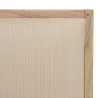 Fauteuil DAK en Mindi - Assise en tissu beige