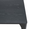 Table à manger MAXENCE 220x100cm noire chêne massif