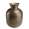 HONORE Aluminium Vase L53cm H75cm - Antique Black Brass Color