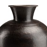 Vase HONORE en aluminium cuivre noir antique martelé