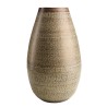 Vase alu HONORE 40cmx70cm vert vieilli motifs arabesques