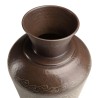Vase HONORE en aluminium cuivre foncé patine antique