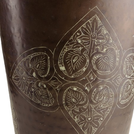 HONORE Aluminium Vase L40cm H85cm Dark Copper