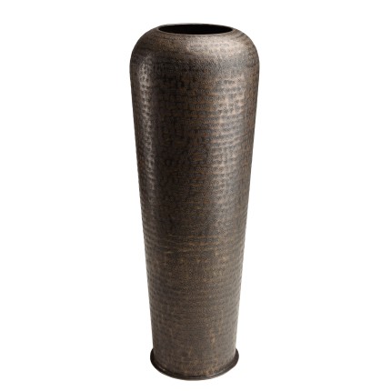 Vase alu HONORE 30cmx85cm cuivre noir antique