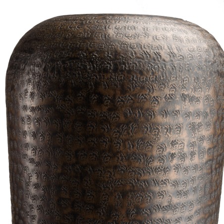 HONORE Aluminium Vase L30cm H85cm Antique Black Copper Color