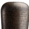 HONORE Aluminium Vase L30cm H85cm Antique Black Copper Color