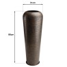 Vase alu HONORE 30cmx85cm cuivre noir antique