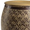 Table d'appoint HONORE en aluminium marron antique