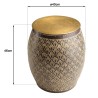 Table d'appoint HONORE en aluminium marron antique