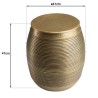 HONORE Aluminium Side Table L40cm H45cm Dark Brass Color