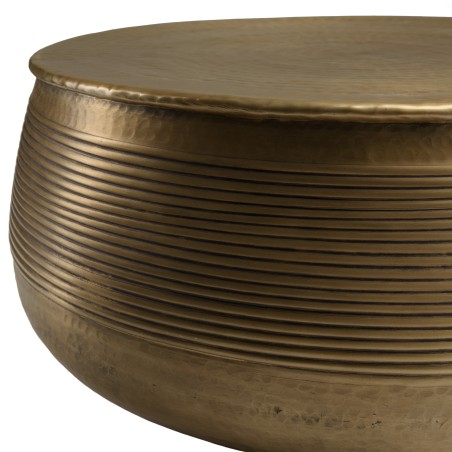 HONORE Round Aluminium Coffee Table 70 x 70 cm - Dark Brass Color