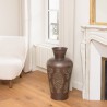 HONORE Aluminium Vase L35cm H70cm Dark Copper