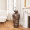 Vase HONORE en aluminium - Cuivre foncé patiné - L40cm H85cm
