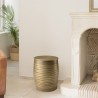 HONORE Aluminium Side Table - Dark Brass Color | L33cm H45cm