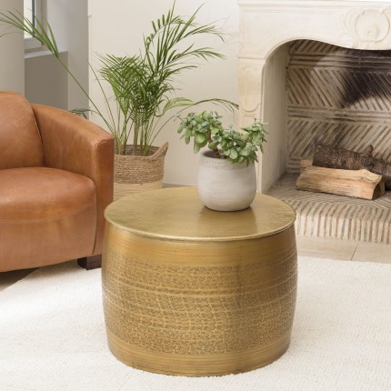HONORE Aluminium Coffee Table 60x60cm Brass Color