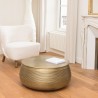 HONORE Round Aluminium Coffee Table 70 x 70 cm - Dark Brass Color