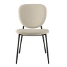 Lot de 2 chaises TOM en tissu écru