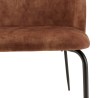 Lot 2 chaises velours acajou TOM - Confort et élégance