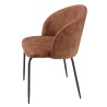 Lot 2 chaises velours acajou TOM - Confort et élégance