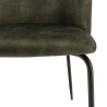 Lot de 2 chaises velours vert sapin TOM