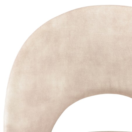 TOM - Set of 2 Beige Velvet Chairs