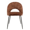 TOM - Set of 2 Mahogany Velvet Chairs