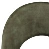 TOM - Set of 2 Pine Green Velvet Chairs with Steel Legs
