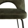 Lot 2 chaises velours vert sapin TOM