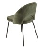 TOM - Set of 2 Pine Green Velvet Chairs with Steel Legs