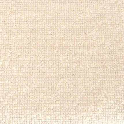 Banc SACHA en laine texturée ivoire 120x40cm