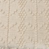Banc SACHA 120x40cm laine motifs losanges ivoire