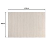 SACHA Rectangular Rug 160x230cm Textured Wool in Beige Shades