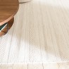 SACHA Rectangular Rug 200x290cm Textured Wool in Beige Shades
