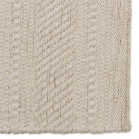 SACHA Rectangular Rug 200x290cm Textured Wool in Beige Shades