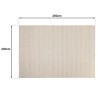 Tapis rectangulaire laine texturée beige 200x290cm