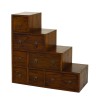 Meuble escalier LORINE - Bois Mindi marron petit modèle