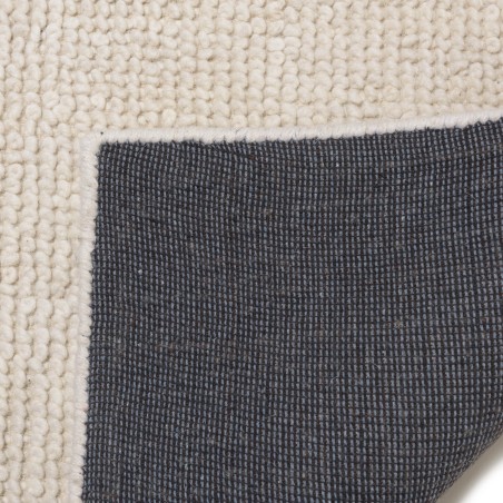 SACHA Rectangular Rug 200x290cm in Looped Wool - Ivory
