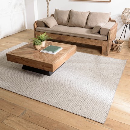 Quentin Rectangular Rug 200x290cm - White/Heather Grey