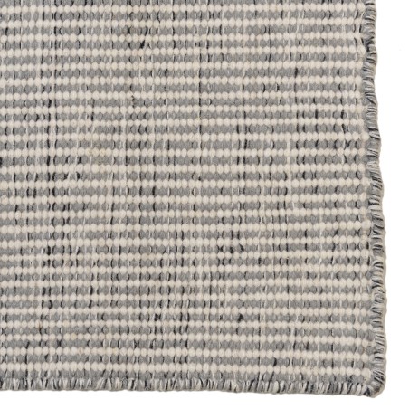 Tapis QUENTIN en laine tissée blanc/gris chiné 200x290cm
