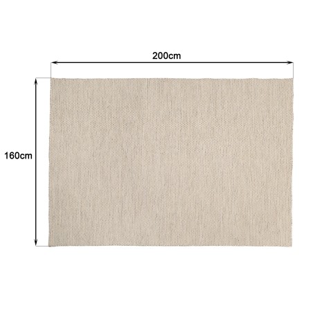 Quentin Rectangular Rug 160x230cm - White/Heather Brown