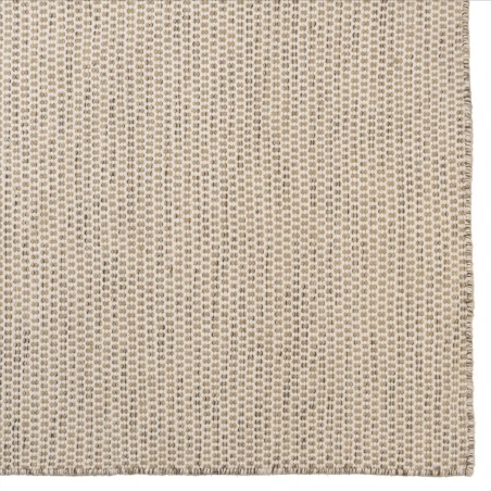 Tapis QUENTIN 160x230cm laine blanc/marron chiné