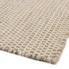 Quentin Rectangular Rug - 200 x 290 cm - Woven Wool - White/Mottled Brown
