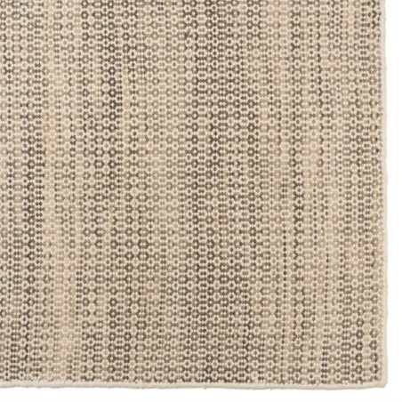 Tapis QUENTIN en laine tissée blanc et kaki 160x230cm