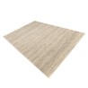 Tapis QUENTIN en laine tissée blanc et kaki 160x230cm