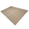 Quentin Rectangular Rug 160x230cm - Jute & Cotton in Sand/Ivory/Black