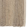 Quentin Rectangular Rug 200x290cm - Jute & Cotton in Sand/Ivory/Black