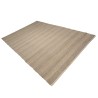 Quentin Rectangular Rug 200x290cm - Jute & Cotton in Sand/Ivory/Black